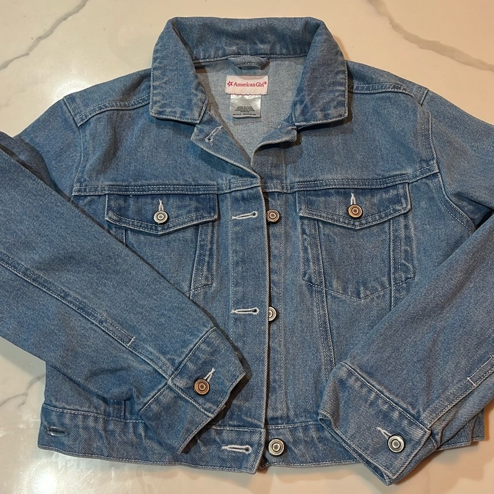 American Girl Brand girls Jean jacket - size medium (10-12)